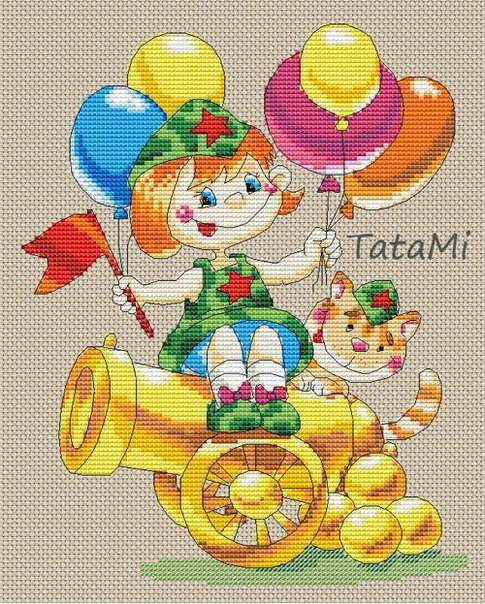 девочка с шарами от tatam (485x604, 364Kb)