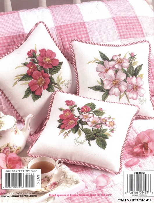 Pillows from Paulas Garden - схемы вышивки для подушек (43) (530x700, 320Kb)