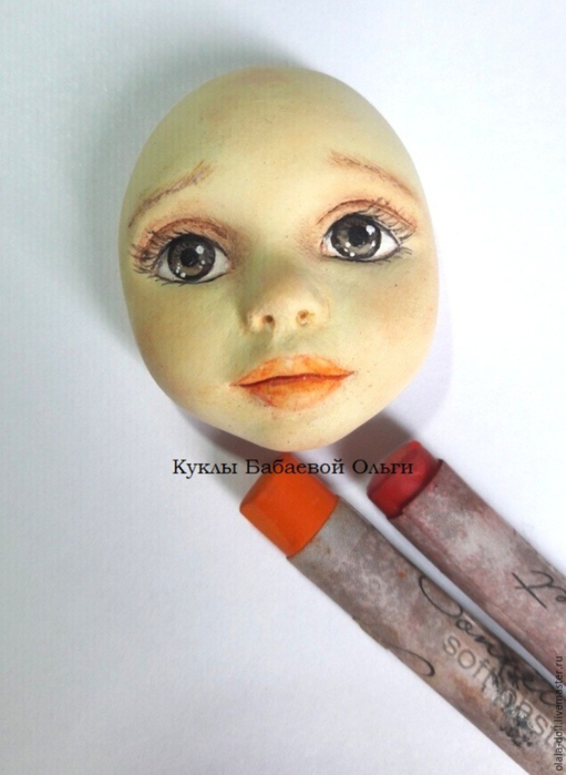 Тедди-долл из пластика. Роспись лица куклы (9) (511x700, 265Kb)