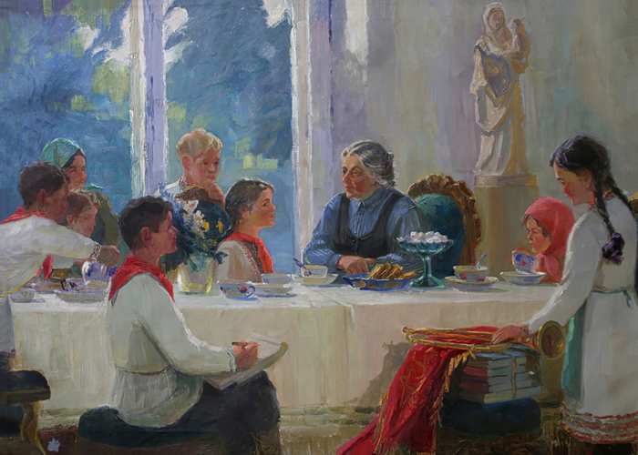 Ленин и пионеры картина