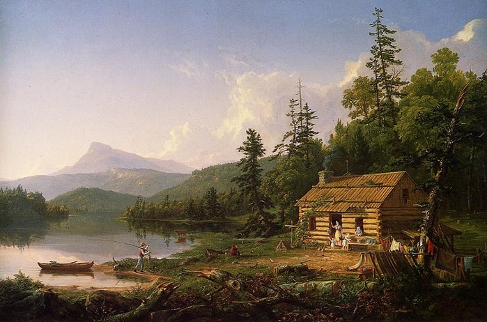 Статья 46 (2.8) Томас Коул. Дом в лесу, 1847 (700x462, 138Kb)