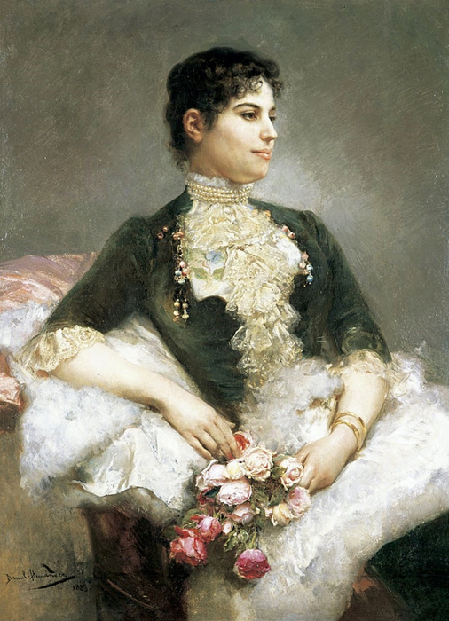 Daniel Hernandez Morillo (1856-1932) - Catherine La Rose  (12) (506x700, 402Kb)