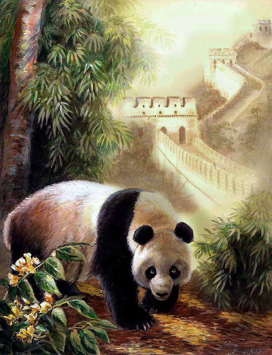96610246_Panda_with_the_Great_Wall_of_China (537x699, 577Kb)