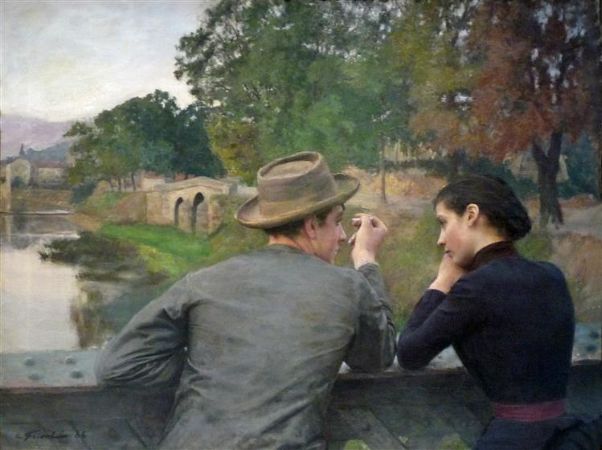 Emile-Friant-The-Lovers-Autumn-Evening-1888 (602x450, 43Kb)