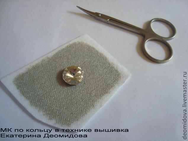 Бисероплетение. Создание кольца в технике вышивка (2) (635x476, 116Kb)