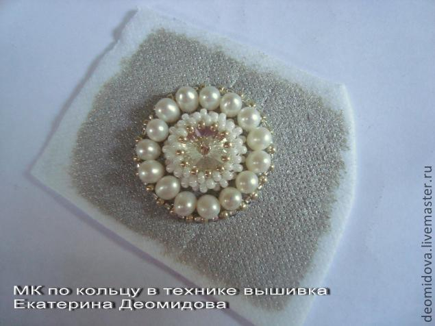 Бисероплетение. Создание кольца в технике вышивка (14) (635x476, 135Kb)