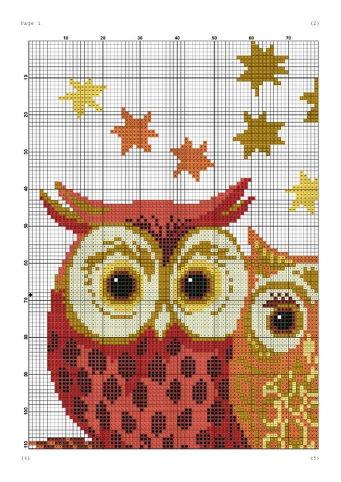 70-3303_Colorful_Owls_1 (494x699, 347Kb)