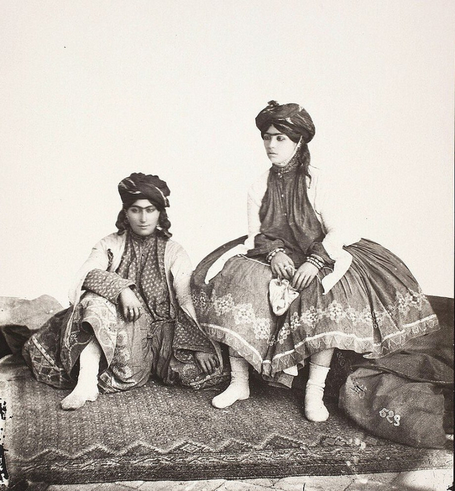 иран Две курдянки 1899 год (647x700, 428Kb)