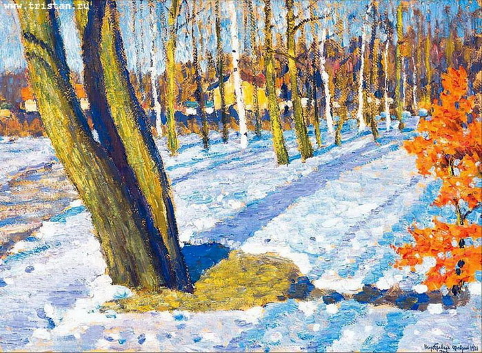 1921 Мартовский снег. Карт, м. 51 х 69 см. (700x512, 232Kb)
