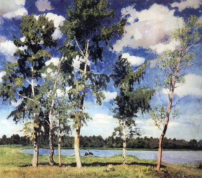 1926 На озере. Х.,м. 88 x 75 см. ГРМ (700x616, 237Kb)