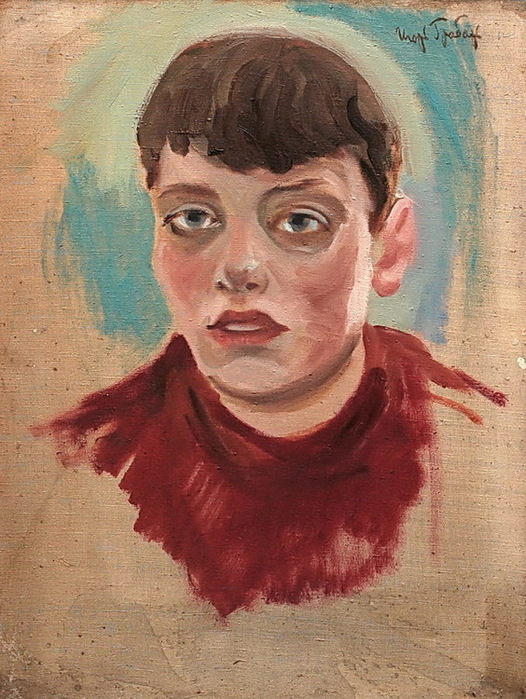 1930-1940-е Портрет сына. Холст, масло. 40х31 см. ЧС (526x700, 164Kb)