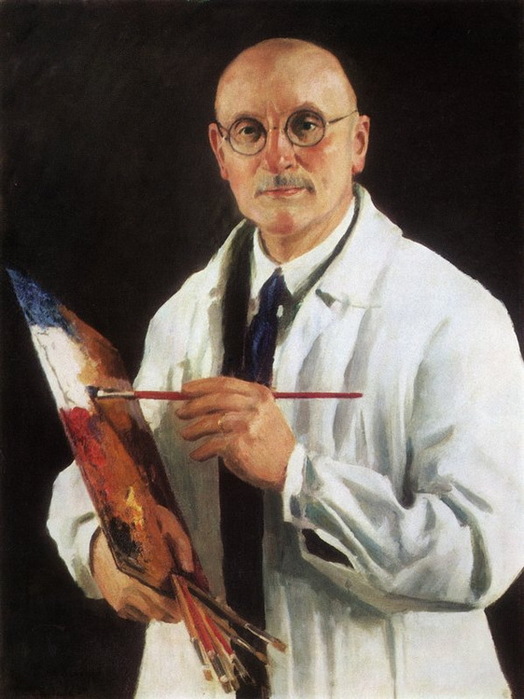 1934 Автопортрет с палитрой (в белом халате) (524x700, 108Kb)
