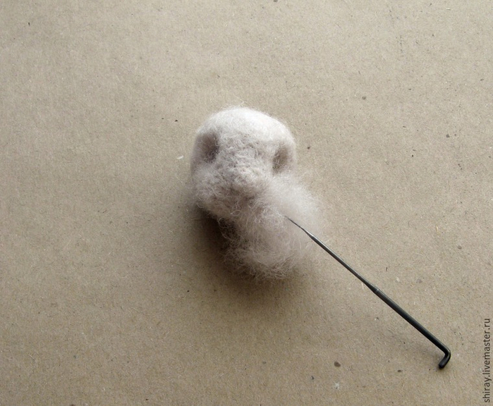 Пасхальный кролик в технике валяние из шерсти (16) (700x576, 365Kb)