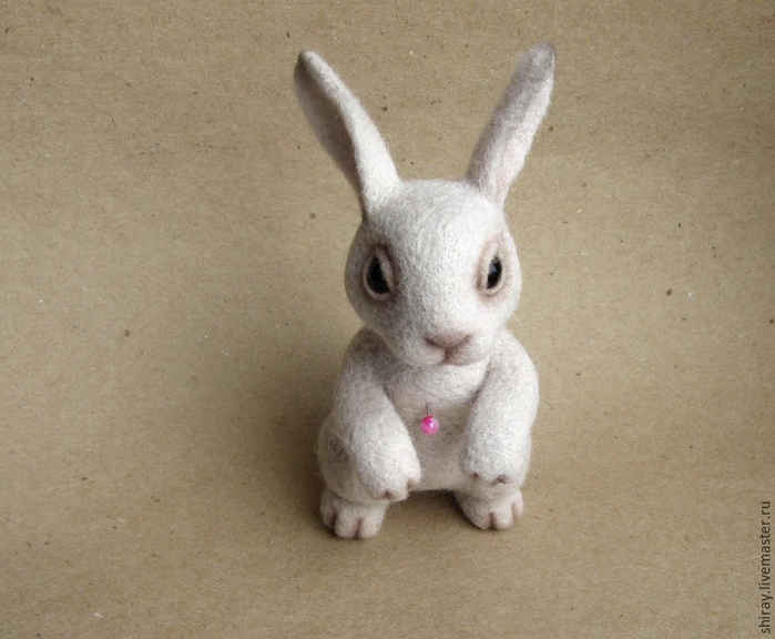 Пасхальный кролик в технике валяние из шерсти (11) (700x576, 343Kb)