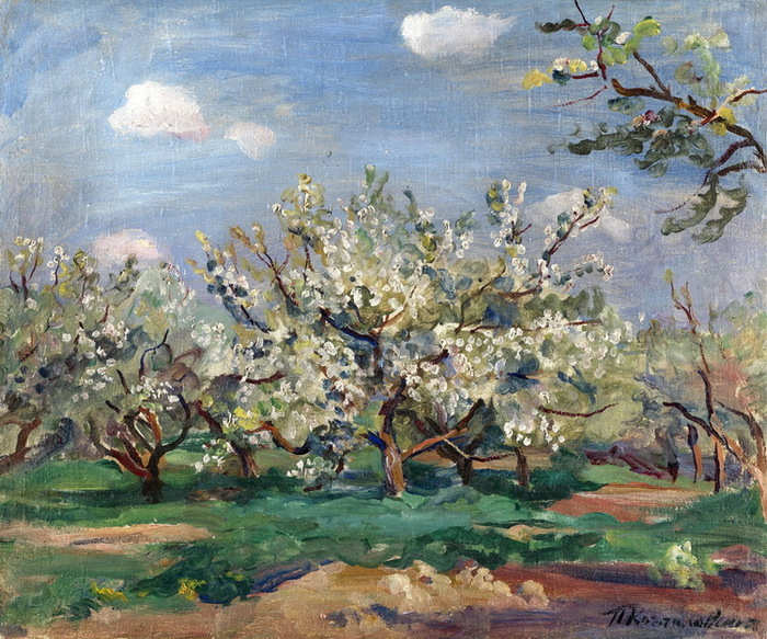 1931 Apple Tree in Bloom, , . 54.5 by 65.5 cm.  (700x583, 213Kb)
