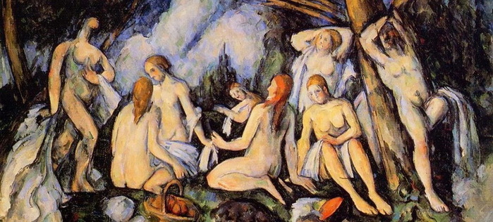 1900 Paul Cézanne, The bathers (detail) (700x316, 125Kb)