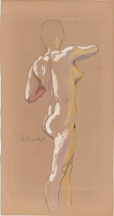 1914 Standing Nude. . , , . 64,8  34,2 . Grisebach GmbH, , 01.06.2022 (368x700, 60Kb)