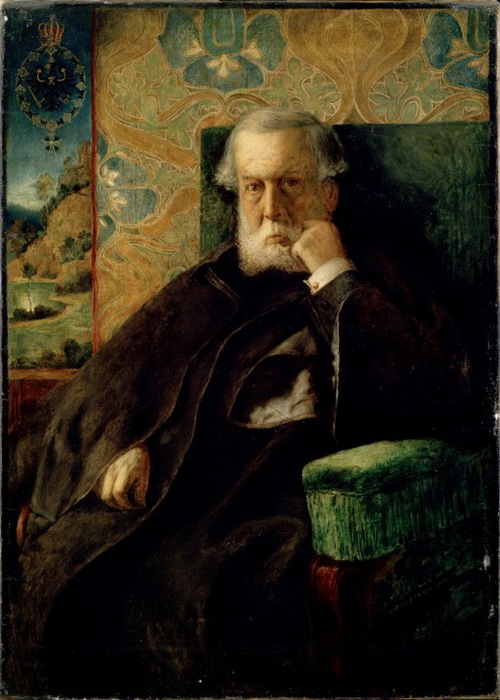 1890-1900- Portrait of Dr. von Meyer. , . 9 x 12 .  ,  (500x700, 116Kb)