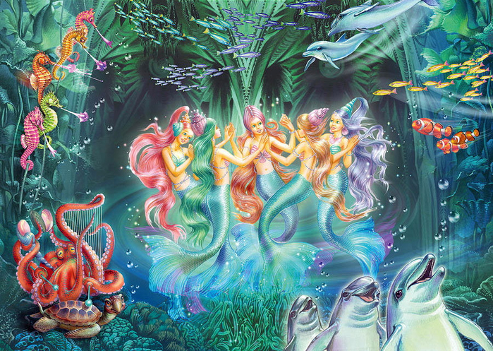 Mermaids Danicing (700x497, 611Kb)