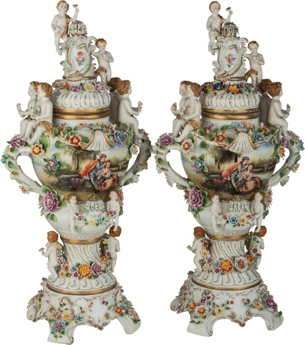 Dresden-Style Porcelain Figural Covered (600x680, 309Kb)