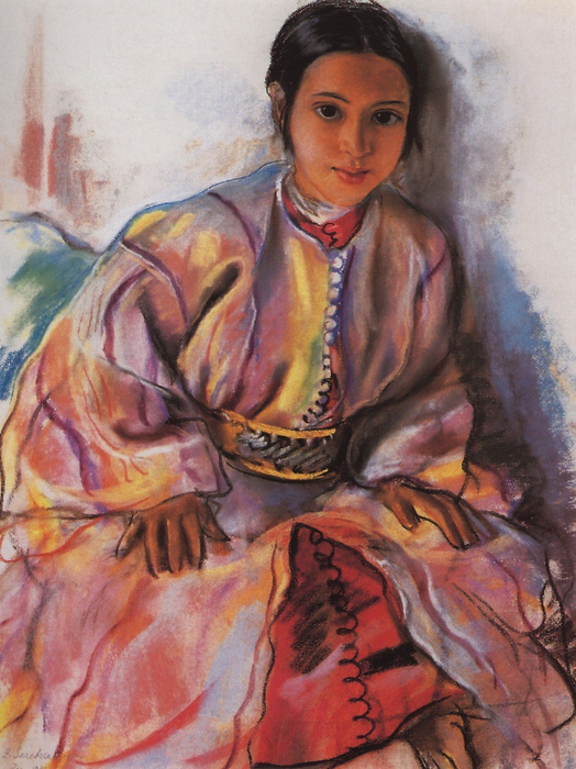 Девочка в розовом. 1932, Частное собрание (524x700, 447Kb)