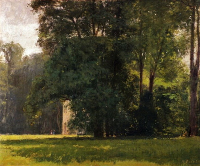 1876 The house in the park, 60×73, Haggerty MA Milwaukee  (700x582, 125Kb)