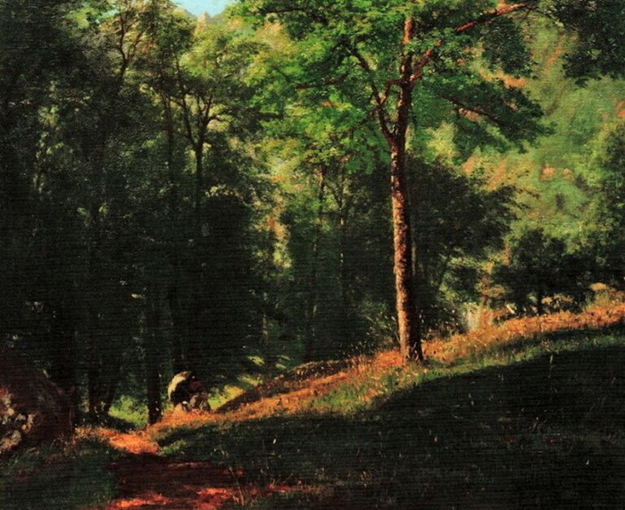 1877 Sous-bois en Montagne, (Vallée de Cauterets). 60×75, private  (700x571, 170Kb)