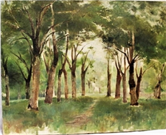 1880 Allee arboree (Road with trees), 30×45, (700x571, 114Kb)