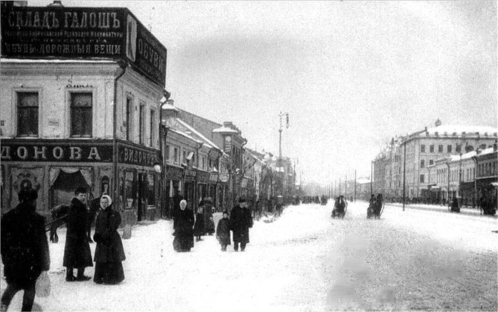  оссия Москва Тверская улица 1910 год (700x438, 207Kb)