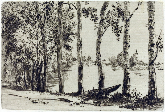 1885 . Poplars_Along_the_Seine,_,  . NGA_ (700x475, 196Kb)