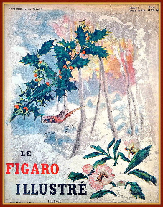 1884 Couverture du Figaro illustré de 1884 illustrée par Félix Bracquemont (553x700, 239Kb)