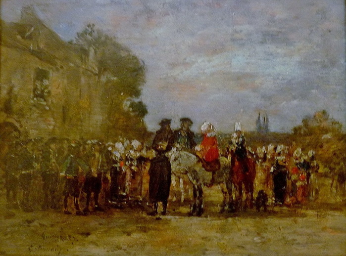 1857 Noce à Quimper, huile sur bois, musée des Beaux-Arts de Quimper. (700x518, 136Kb)