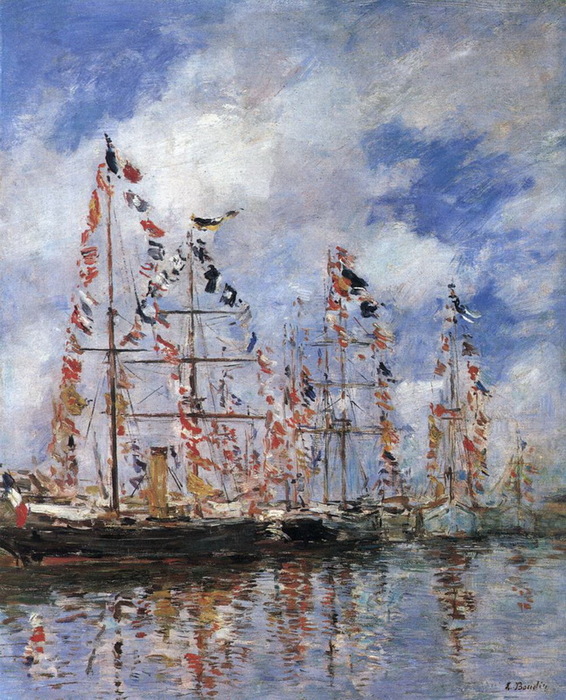 1895-1896 Sailing Ships at Deauville. , . 46 x 37 cm.  ,  (566x700, 191Kb)