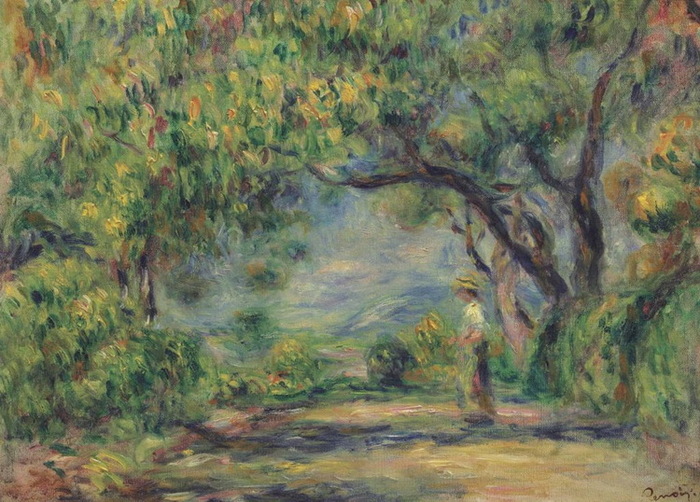 1914 The Path to Les Collettes With Lime Trees, further details not known. Wikimedia Commons. (700x502, 158Kb)