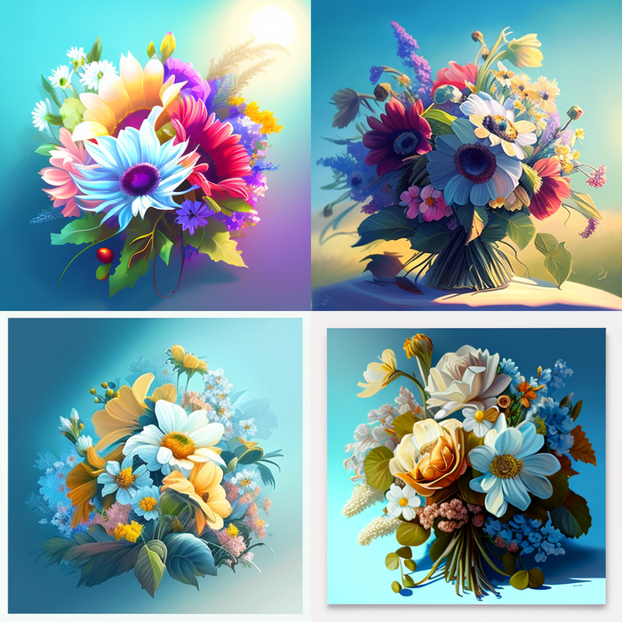 Beautiful_bouquet_of_flowers_sunshine_blue_sky_realistic_8ea2a9b7-5bf2-4948-b81c-b8ab38b0e0cf (700x700, 725Kb)