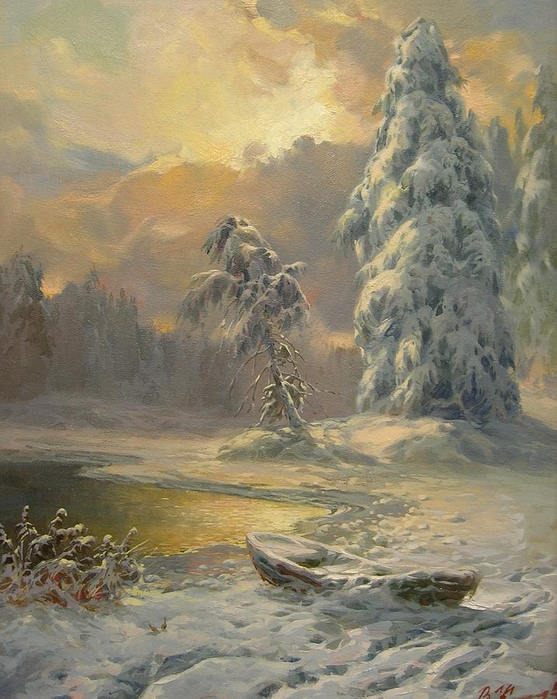 winter-lake-volodymyr-klemazov (557x700, 428Kb)