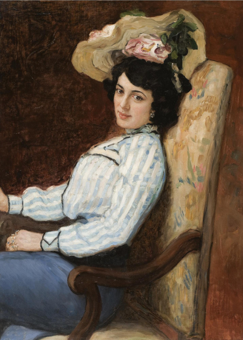 Портрет Марии Бауэр-Сорокоумовская 1882 год, 100×70 см, Частное собрание (500x700, 376Kb)