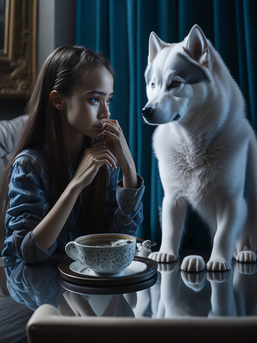 Leonardo_Diffusion_a_cutA_cute_teenage_girl_looks_in_the_mirro_1 (525x700, 348Kb)
