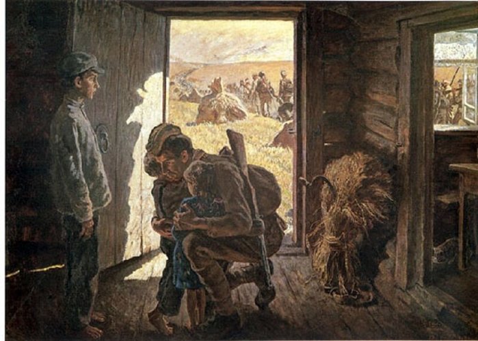 Сочинение по картине прощание мыльников