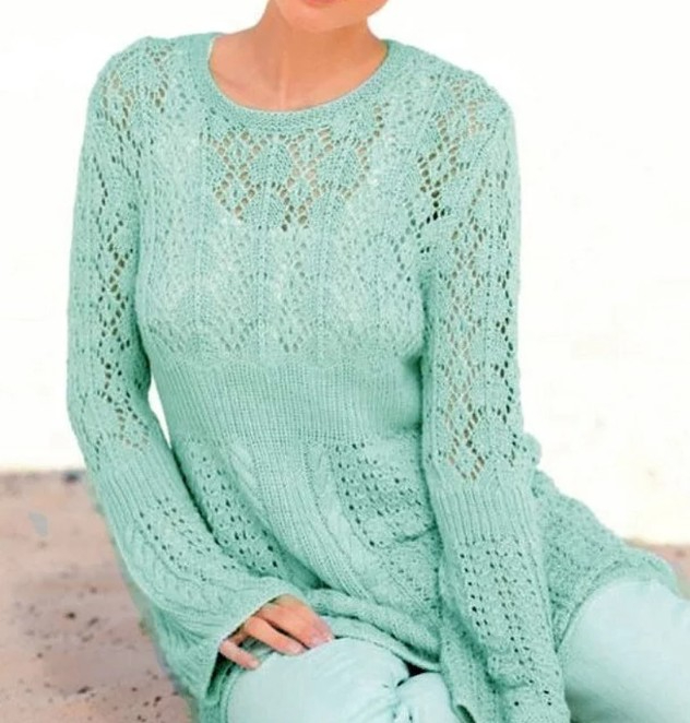 Lace Pullover Free Knitting Patterns