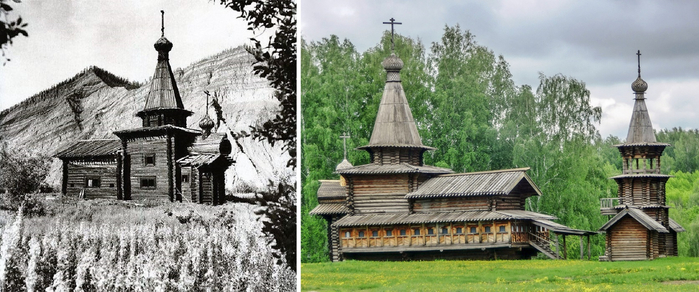 Храм деревянный в селе верхний Секинесь