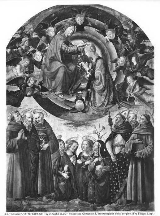 1490-1494 + Incoronazione di Maria Vergine tra angeli e santi240 × 183. Pinacoteca Comunale, Città di Castello, . (517x700, 126Kb)