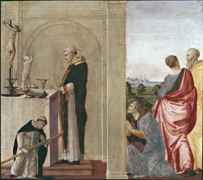 1490-1498 San Vincenzo Ferrer resuscita un bambino durante la messa. , . 35,8  41,21 .    1998 (700x618, 179Kb)