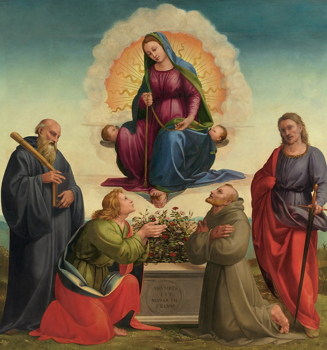 1515 Madonna delle Cintola with Saints Benedict, Thomas, Francis and Julian. , -, 2010. . USD 362,500 (654x700, 157Kb)