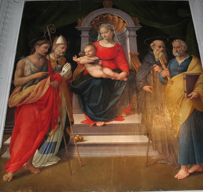 1490-1494 + Incoronazione di Maria Vergine tra angeli e santi240 × 183. Pinacoteca Comunale, Città di Castello,  2 (700x663, 153Kb)