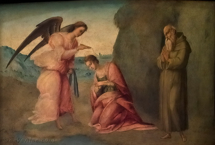 1530 Baptème de Sainte Apollonia, huile sur bois. 40 × 49.5.  ,  (700x473, 101Kb)