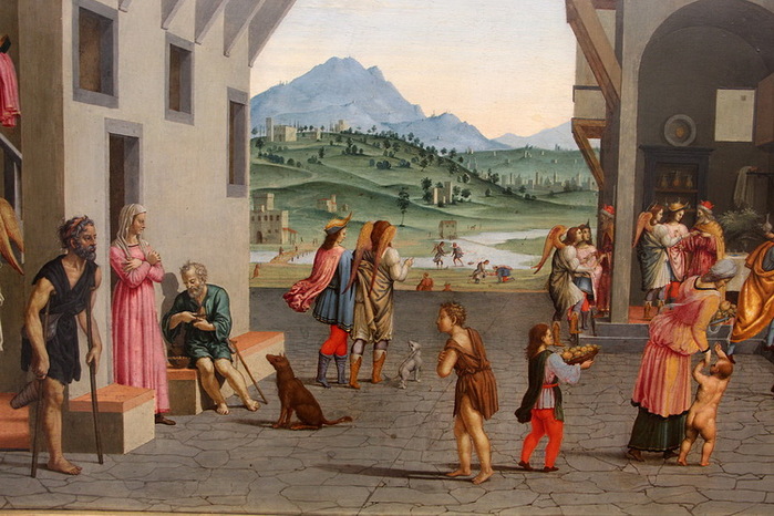 1535 Life of the Young Tobias. Detail 1 (700x466, 134Kb)