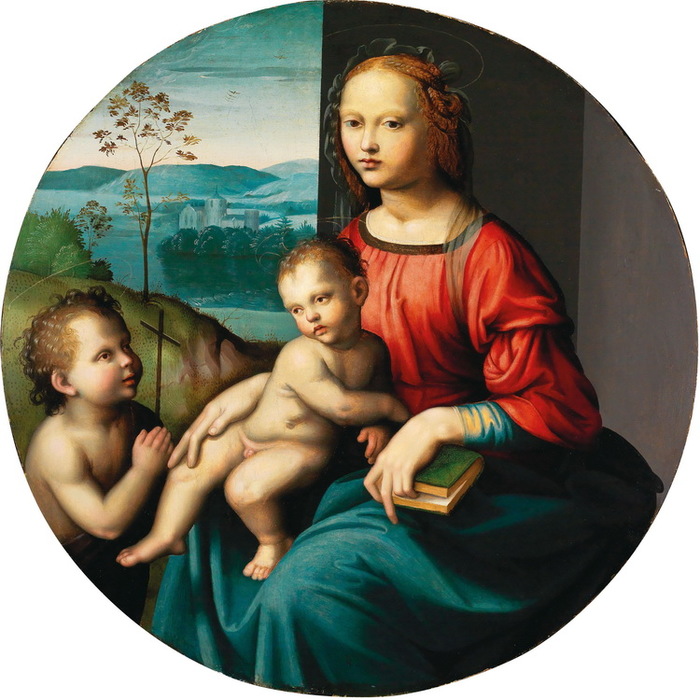 Madonna and Child with the Infant Saint John the Baptist. = 86 cm.  2011 (2) (700x700, 142Kb)
