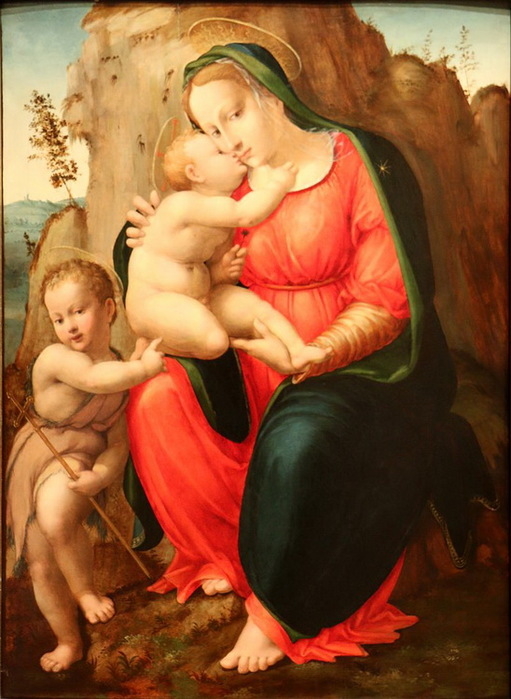 Madonna and Child with Saint Jean-Baptiste. , . 107  79 cm.   ,  (511x700, 114Kb)