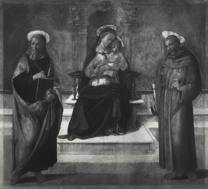 Madonna con Bambino in trono tra san Bartolomeo e san Francesco d'Assis144 × 161Museo d'arte sacra di S. Francesco (700x634, 114Kb)